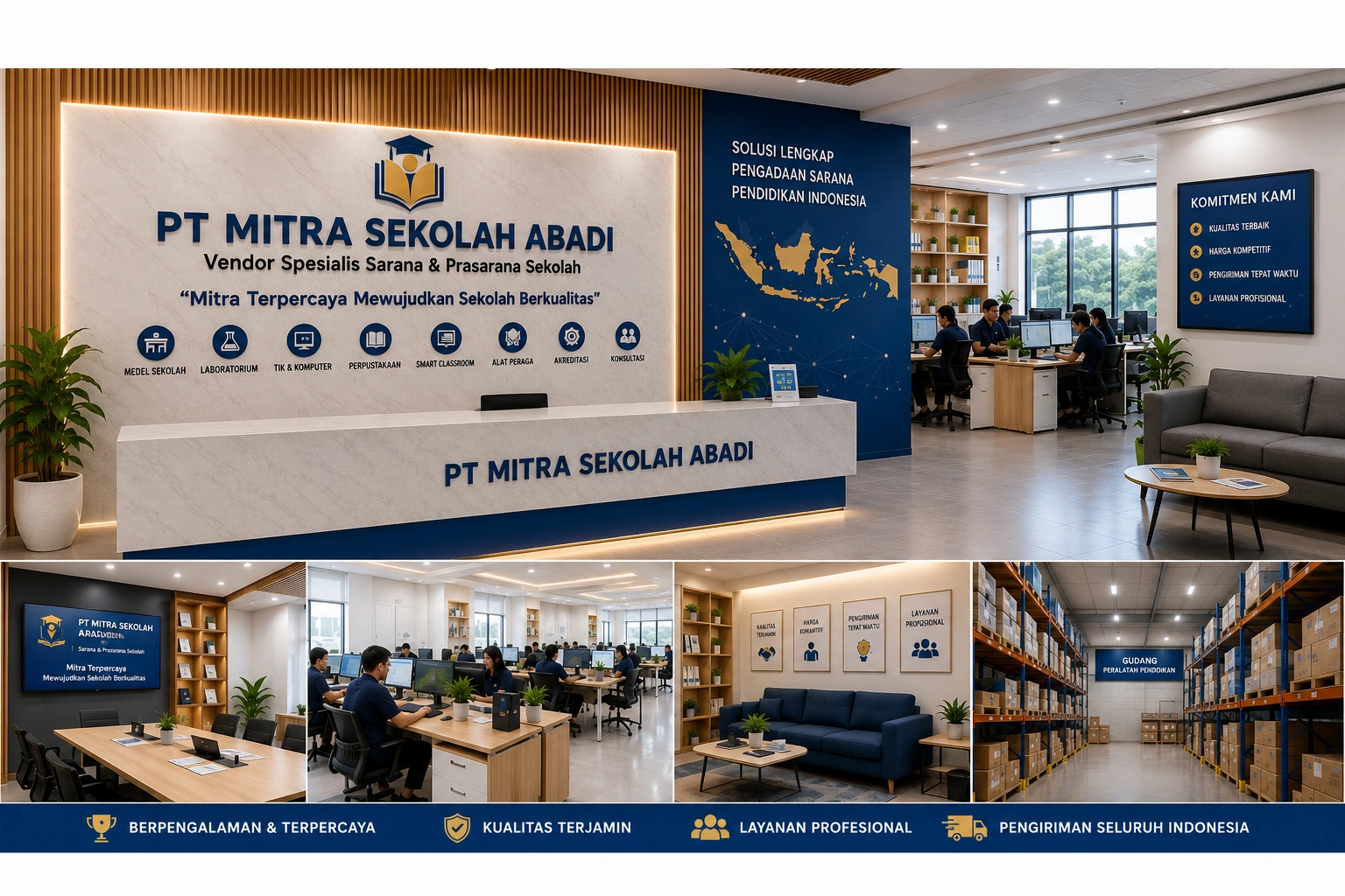 Layanan pengadaan sekolah PT Mitra Sekolah Abadi