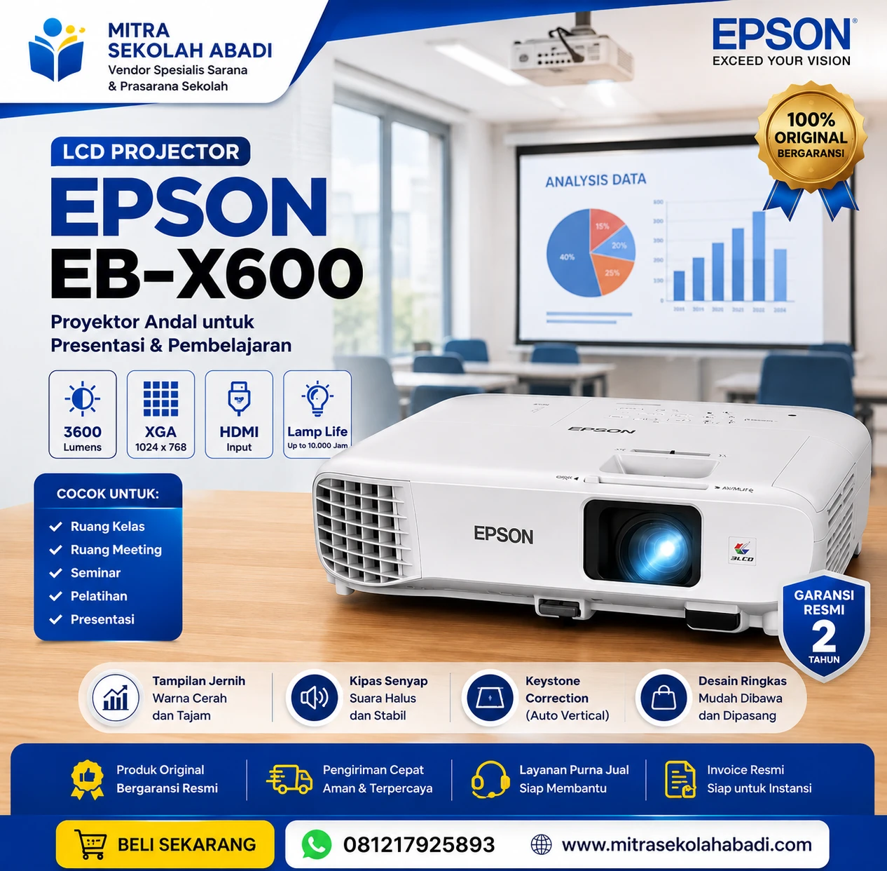 Proyektor Epson EB-X600