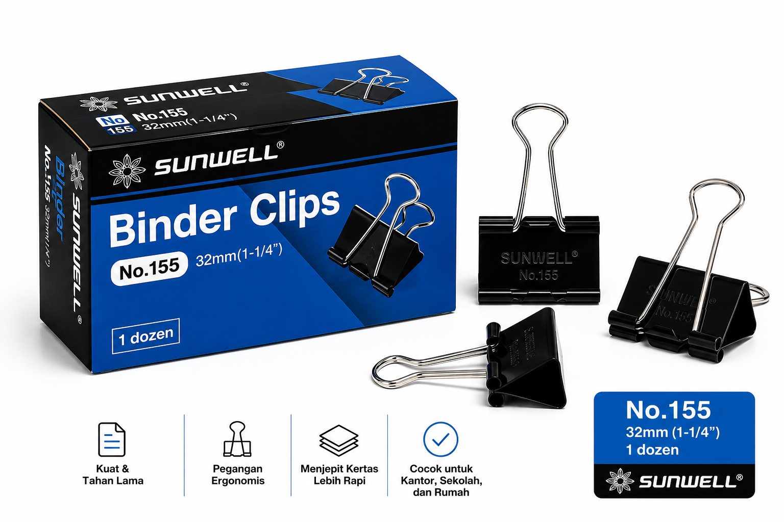 Binder clips Sunwell