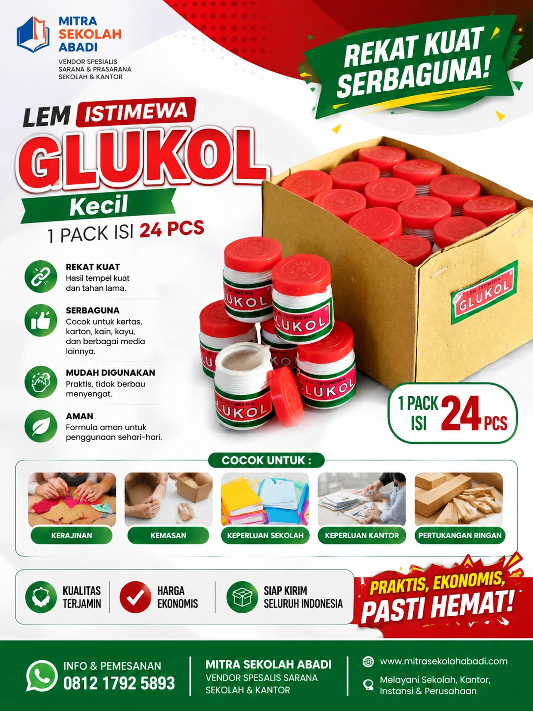Lem glukol kecil