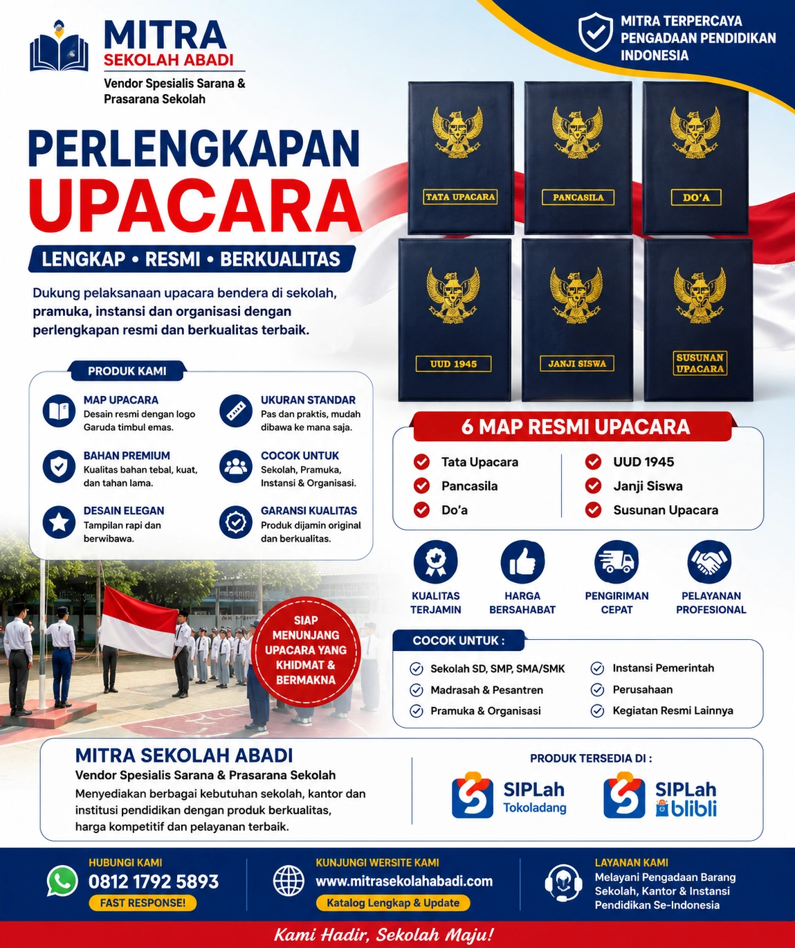 Perlengkapan Upacara Sekolah (Map Upacara) – Map Resmi Berkualitas untuk Petugas Upacara