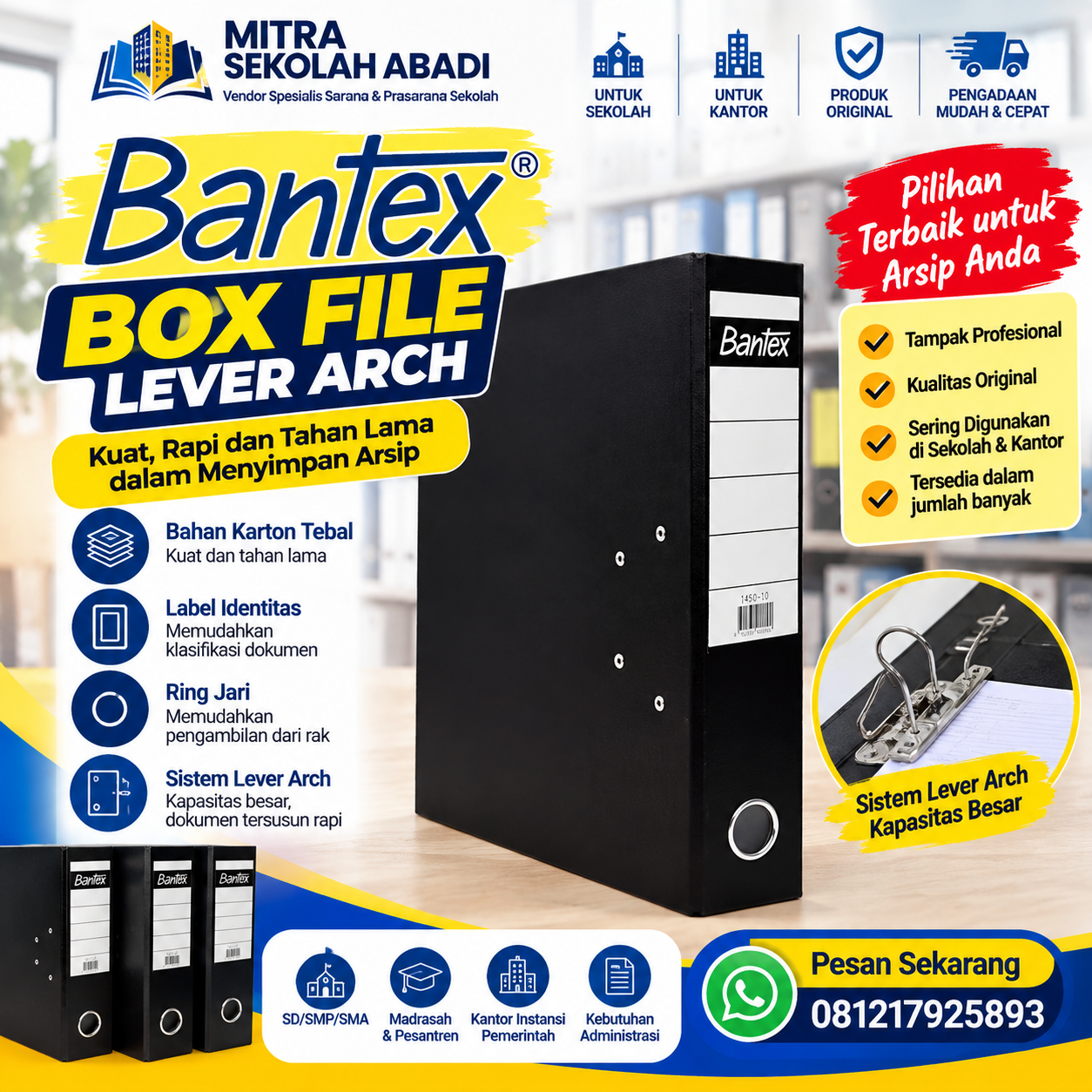 Bantex Box File Lever Arch